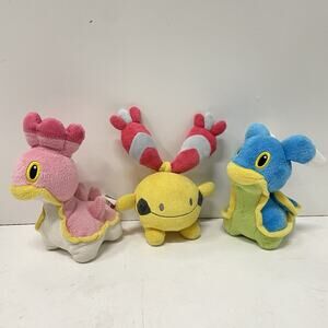 2007 Pokemon Plush SHELLOS Pink & Blue W/ CHINGLING 5" Plush Figure Set Jakks